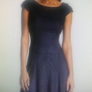 Navy lace Anne Klein dress